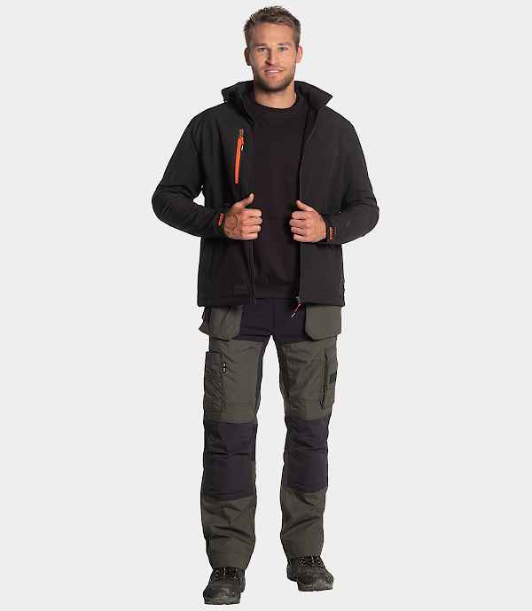 HEROCK SPECTOR Work Trousers Dark Khaki-Black Cargo 1